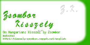 zsombor kisszely business card